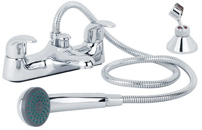 Larger image of Mayfair Titan Bath Shower Mixer Tap With Shower Kit (Chrome).