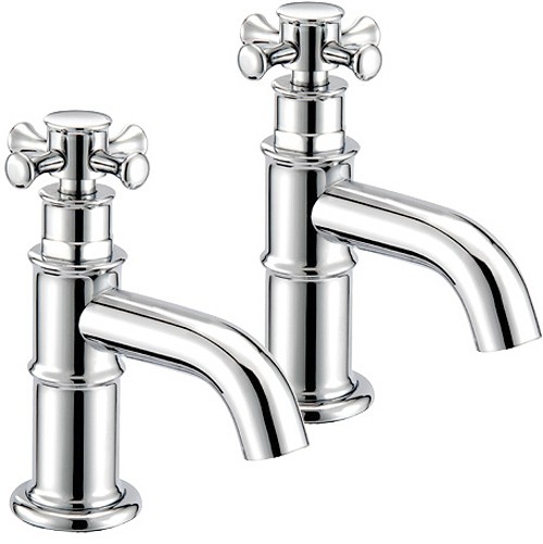 Larger image of Mayfair Tait Cross Bath Taps (Pair, Chrome).