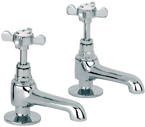 Larger image of Mayfair Westminster Basin Taps (Pair, Chrome).