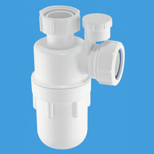 Larger image of McAlpine Bottle Traps 1 1/2" x 75mm Water Seal Bottle Trap & Anti-Syphon.