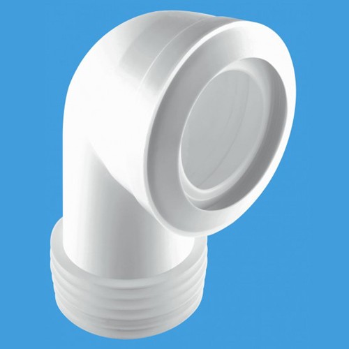 Larger image of McAlpine Plumbing WC 4"/110mm 90 Degree Toilet Pan Connector (Macfit).