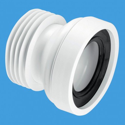Larger image of McAlpine Plumbing WC 4"/110mm Straight Rigid Toilet Pan Connector.