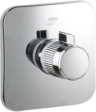 Example image of Mira Adept Concealed Thermostatic Shower Valve With Round Shower Head.