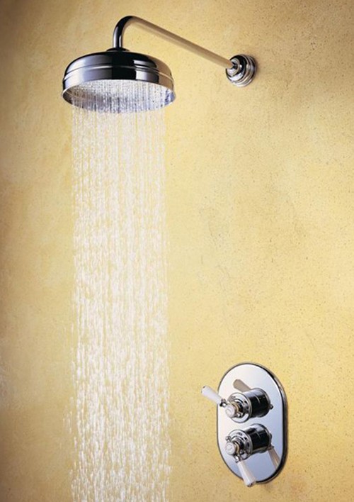 Larger image of Mira Crescent Mira Crescent Thermostatic Shower Valve with 8" Head.