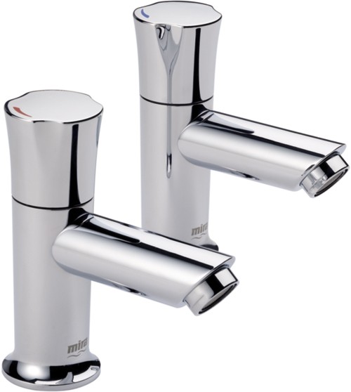 Larger image of Mira Discovery Basin Taps (Pair, Chrome).