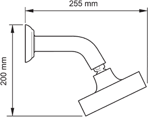 Technical image of Mira Discovery Concealed Thermostatic Shower Valve & Shower Head (Chrome).