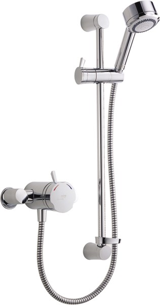 Larger image of Mira Discovery Exposed Thermostatic Shower Valve With Shower Kit (Chrome).