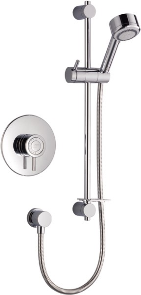 Larger image of Mira Element Concealed Thermostatic Shower Valve With Shower Kit (Chrome).