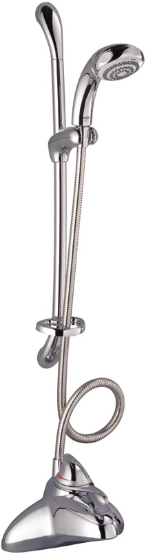 Larger image of Mira Excel TMV2 Thermostatic Bath Shower Mixer Tap With Slide Rail Kit.