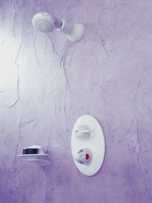 Larger image of Mira Fino Concealed Thermostatic Shower Valve & Fixed Head in White.