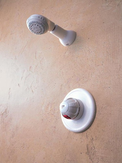 Larger image of Mira Combiforce White Concealed Shower Valve with Fixed Shower Head.