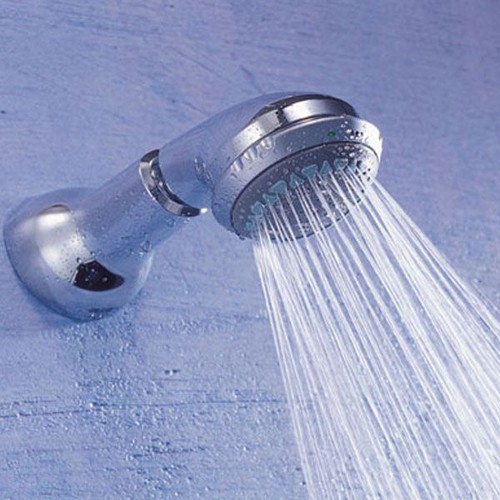 Larger image of Mira Accessories Mira RF7 Adjustable Spray, Rigid Shower Head (BIR, Chrome).