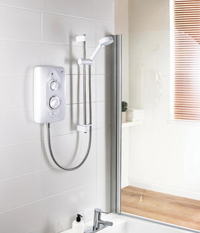 Example image of Mira Electric Showers Jump Electric Shower (White & Chrome, 8.5kW).