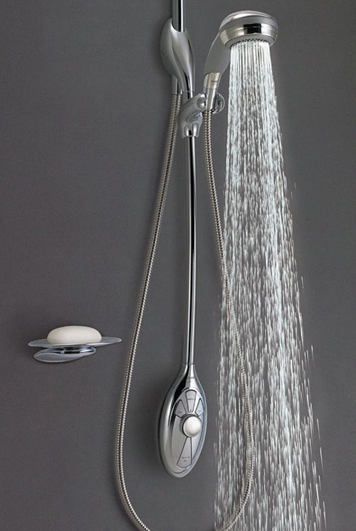 Larger image of Mira Magna Thermostatic Exposed Digital Shower Kit, Slide Rail, Pump, Ceiling Fed.