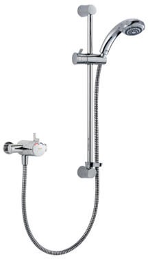 Larger image of Mira Miniduo Exposed Thermostatic Shower Valve With Eco Slide Rail Kit.