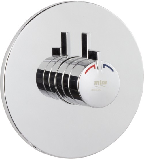 Larger image of Mira Miniduo Concealed Thermostatic Shower Valve (Chrome).