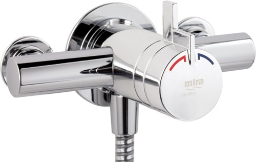 Example image of Mira Miniduo Exposed Thermostatic Shower Valve With Shower Kit (Chrome).