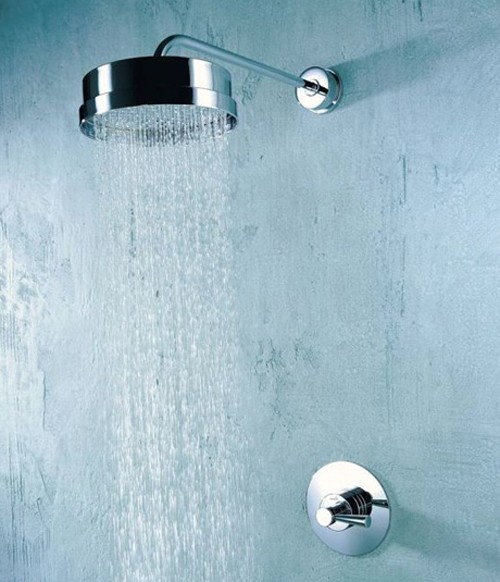 Larger image of Mira Mode Thermostatic Concealed Shower Valve, Rigid Riser & 8" Head.