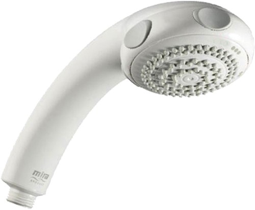 Larger image of Mira Response Power Shower Handset & 4 Spray Settings (White & Grey).