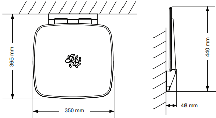 Technical image of Mira Accessories Mira Premium Shower Seat (White & Chrome).