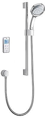 Larger image of Mira Vision Rear Fed Digital Shower (Pumped, White & Chrome).