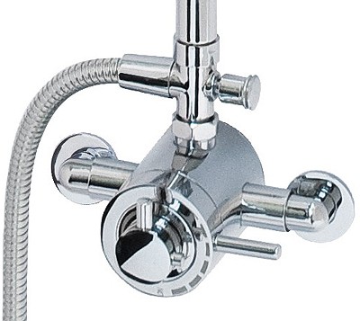 Example image of MX Showers Atmos Energy Shower Valve With Rigid Riser Kit.
