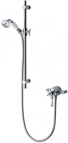 Larger image of MX Showers Atmos Traditional Shower Valve With Slide Rail Kit.