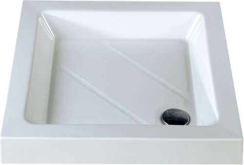 Larger image of MX Trays Stone Resin Square Shower Tray. 760x760x110mm.