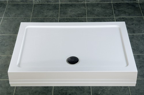 Example image of MX Trays Easy Plumb Low Profile Rectangular Tray. 1200x800x40mm.