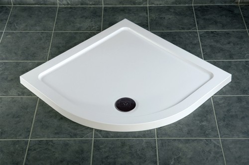 Example image of MX Trays Acrylic Capped Low Profile Quad Shower Tray. 900x900x40mm.