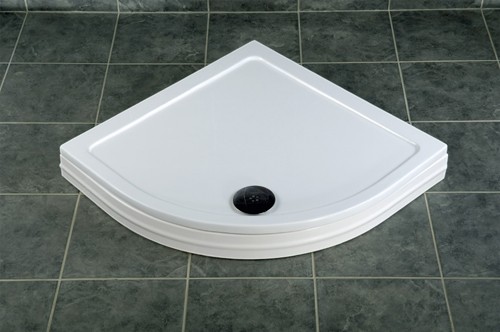 Example image of MX Trays Easy Plumb Low Profile Quad Shower Tray. 900x900x40mm.