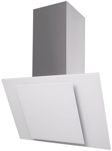 Example image of Osprey Hoods Cooker Hood With White Angled Glass (S Steel, 700mm).