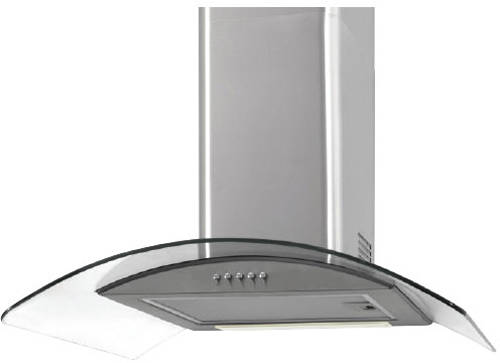 Larger image of Osprey Hoods 1000mm Cooker Hood With Curved Glass (Stainless Steel).