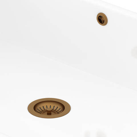 Larger image of Perrin & Rowe Wastes Single Bowl Sink Waste and Overflow Kit (English Bronze).