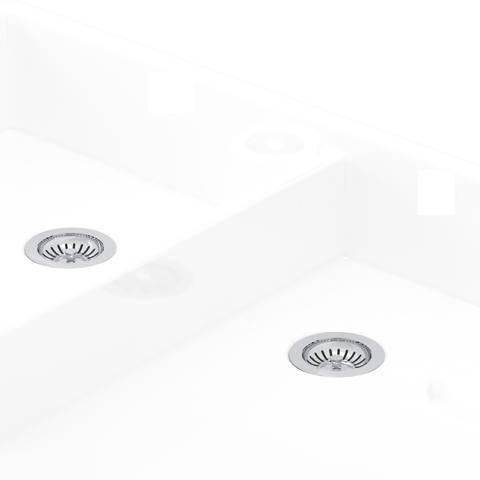 Larger image of Perrin & Rowe Wastes Double Bowl Sink Waste (Chrome, No Overflow).