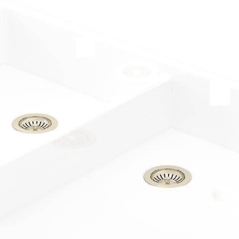 Larger image of Perrin & Rowe Wastes Double Bowl Sink Waste (Nickel, No Overflow).