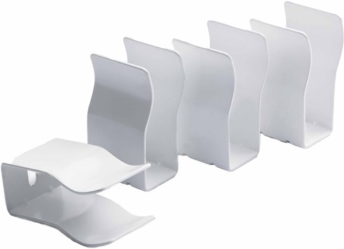 Larger image of Crown Radiators 4 x Horizontal Radiator Brackets (White).