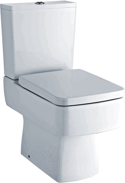 Larger image of Crown Ceramics Bliss Toilet With Push Flush Cistern & Seat.