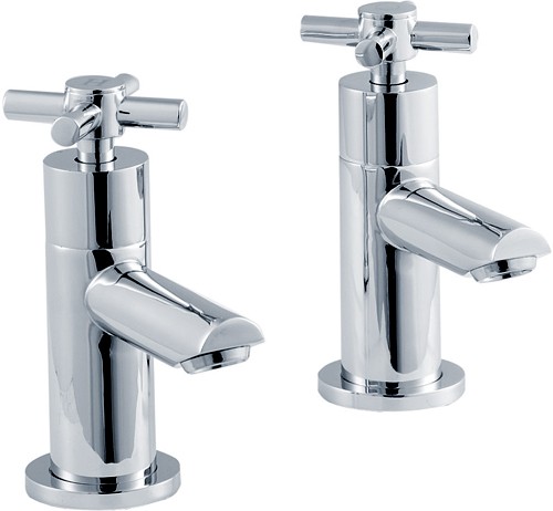 Larger image of Crown Series 1 Basin Taps (Chrome).