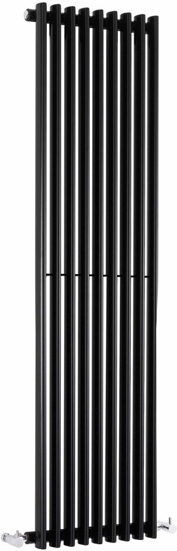 Larger image of Crown Radiators Cypress 4606 BTU Radiator (Black). 405x1500mm.