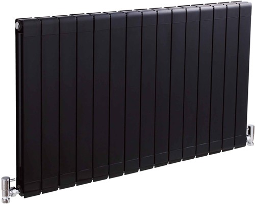 Larger image of Crown Radiators Myrtle Horizontal Radiator (Black). 984x600mm. 5728 BTU.