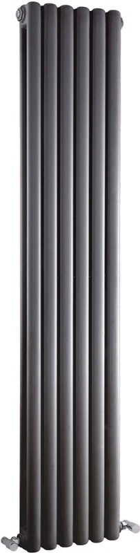 Larger image of Crown Radiators Peony Double Radiator. 6702 BTU (Anthracite). 1800mm Tall.