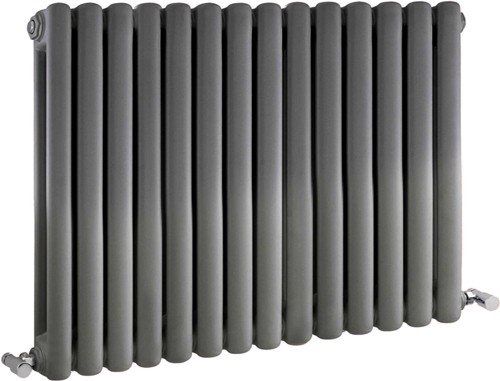 Larger image of Crown Radiators Peony Double Radiator. 5108 BTU (Anthracite). 863x635mm.