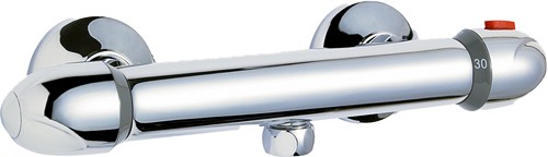 Example image of Crown Showers Thermostatic Bar Shower Valve With Slide Rail Kit.