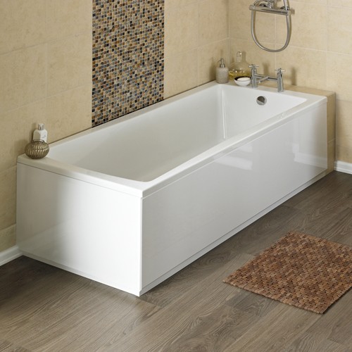 Example image of Crown Suites Knedlington Bathroom Suite With Single Ended Bath (1700x700mm).