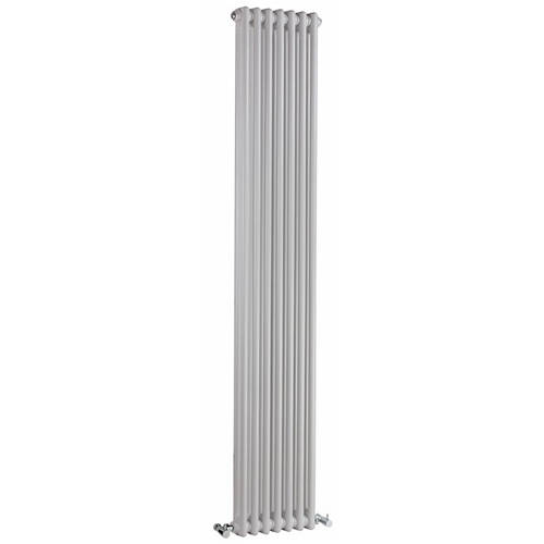 Larger image of Crown Radiators Regency 2 Column Radiator (White). 335x1800mm. 4471 BTU.