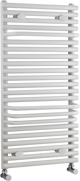 Larger image of Crown Radiators Radiator With Built In Towel Rails (White). 500x875mm.