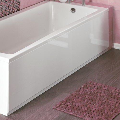 Larger image of Crown Bath Panels 1700mm Side Bath Panel (White, Acrylic).