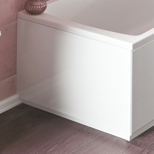 Larger image of Crown Bath Panels 700mm End Bath Panel (White, Acrylic).