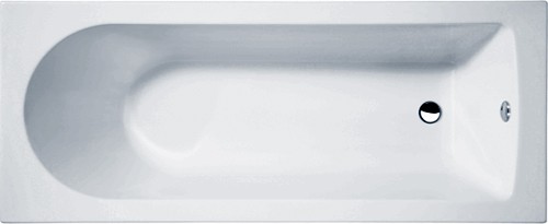 Example image of Crown Baths Barmby Single Ended Acrylic Bath & Panels. 1800x750mm